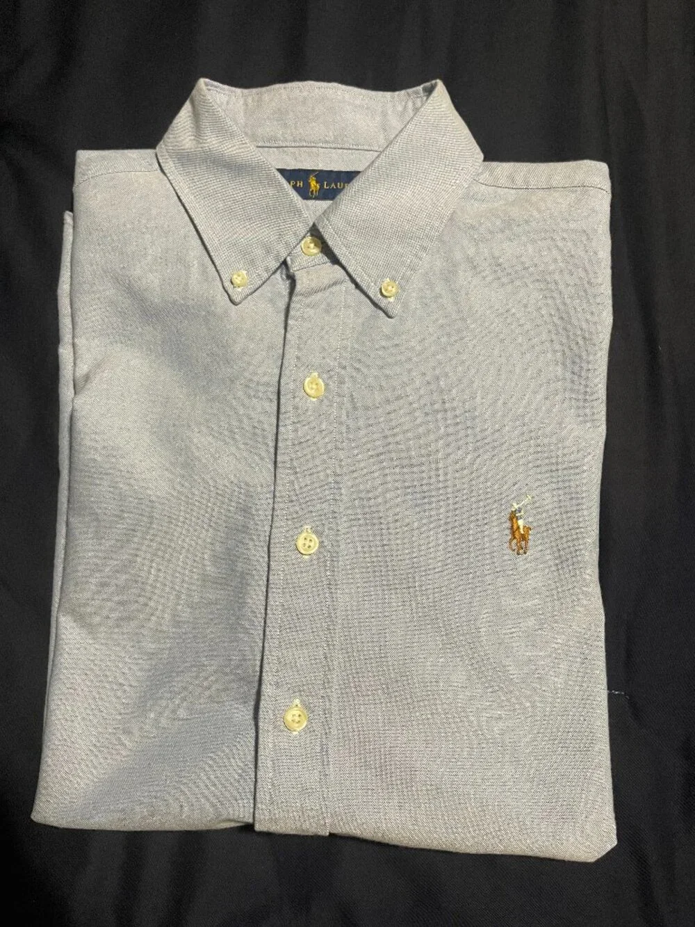 Polo Ralph Lauren Short Sleeve Oxford Shirt for Men (Medium) Yarmouth